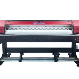 1800 single head printing machine, red exterior oupolis appearance machine